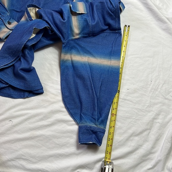 Free people women printed ruby jacket deep sea combo size S oversized new - Picture 11 of 13